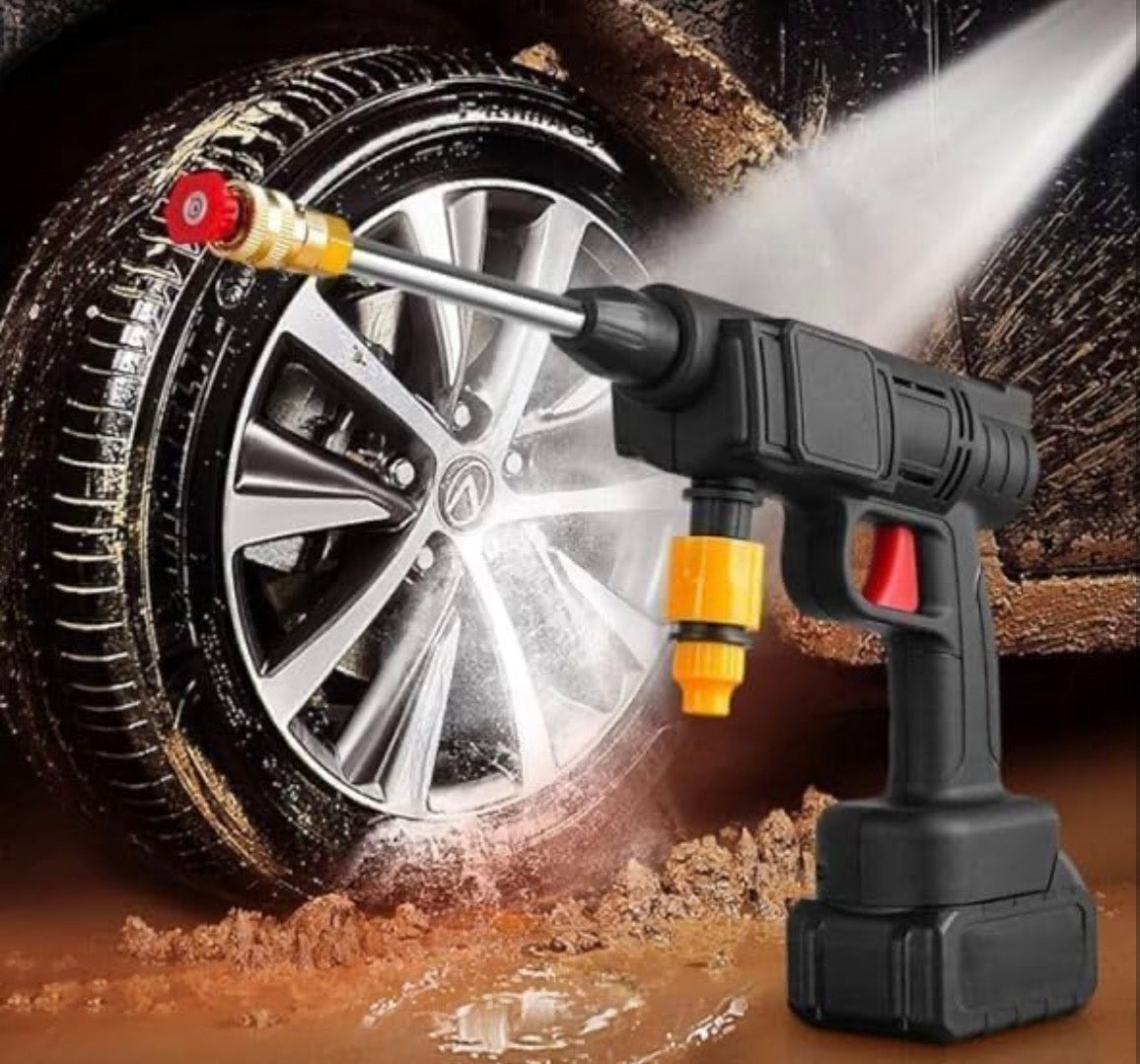 Portable wireless car pressure washer